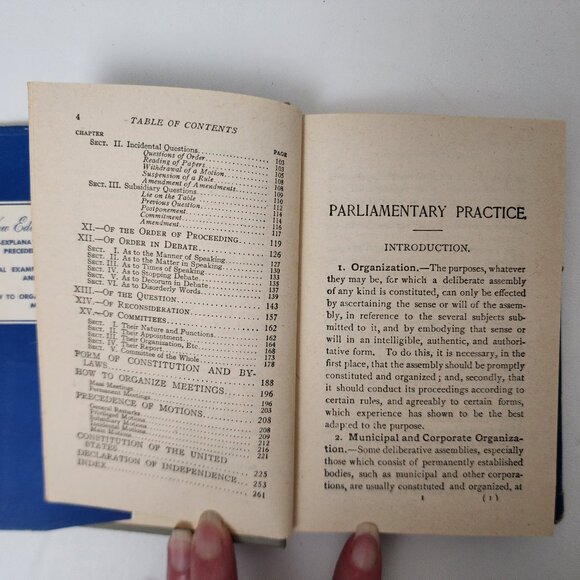 Cushing's Manual of Parliamentary Practice 1935 HC by Cushing & Bolles - Picture 6 of 10